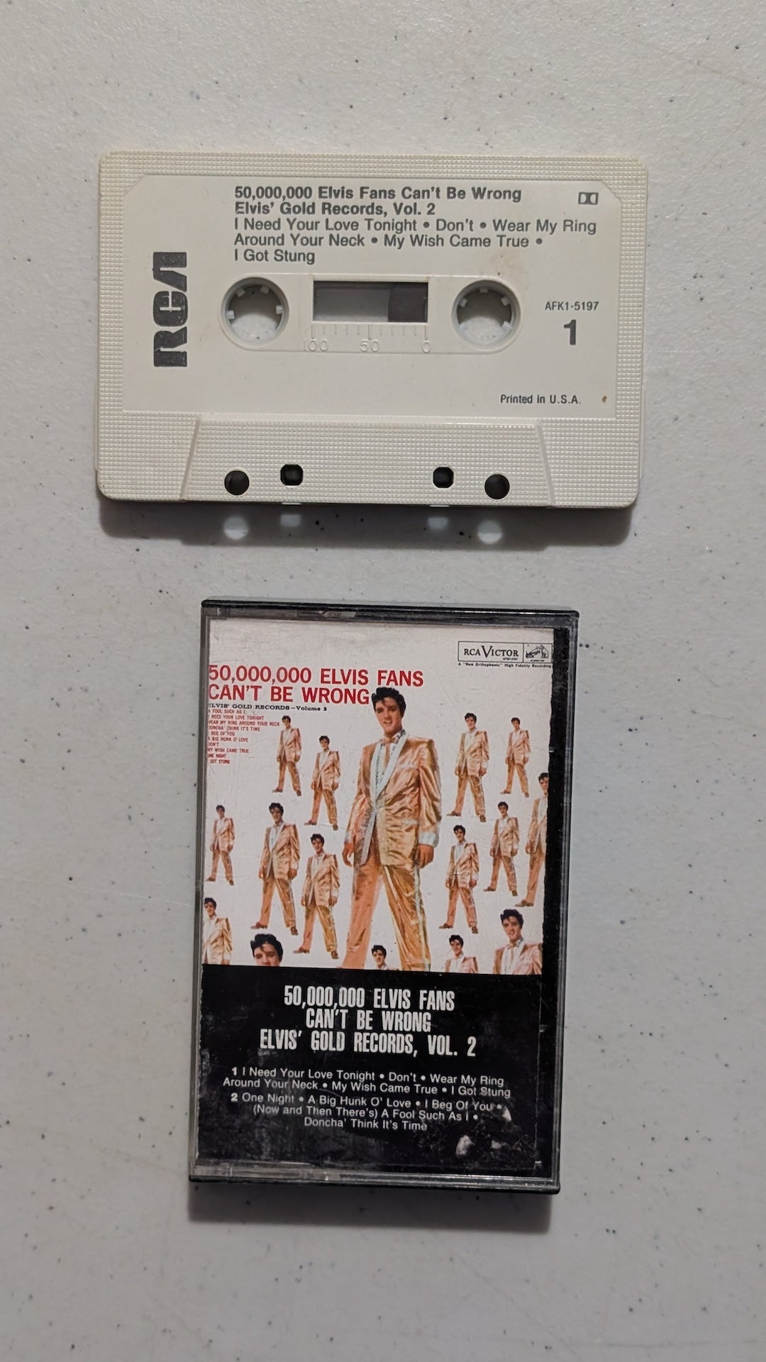 Elvis Presley - 50,000,000 Elvis Fans Can't Be Wrong: Elvis' Gold Records, Vol. 2 (Rock & Roll, Cassette Tape, 1959)