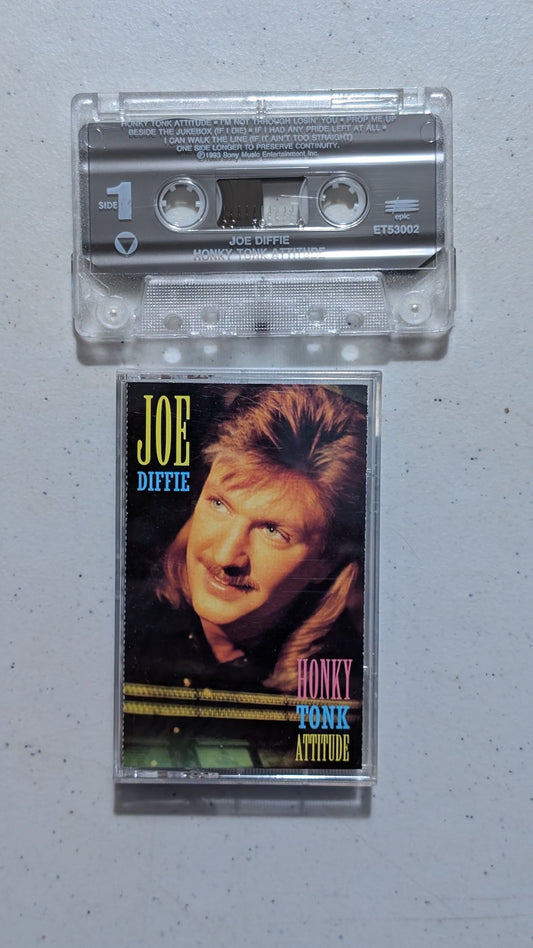 Joe Diffie - Honky Tonk Attitude (Country, Cassette Tape, 1993)