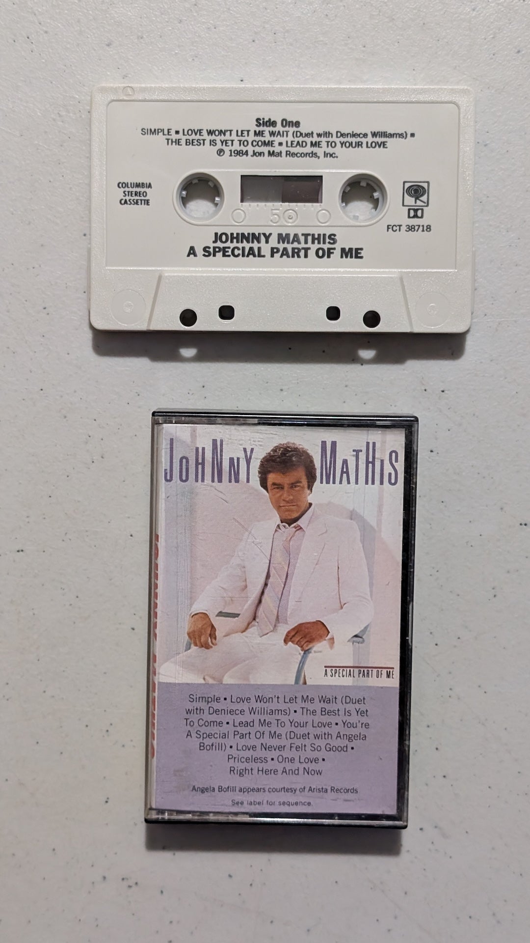 Johnny Mathis - A Special Part of Me (Pop, R&B, Cassette Tape, 1984)