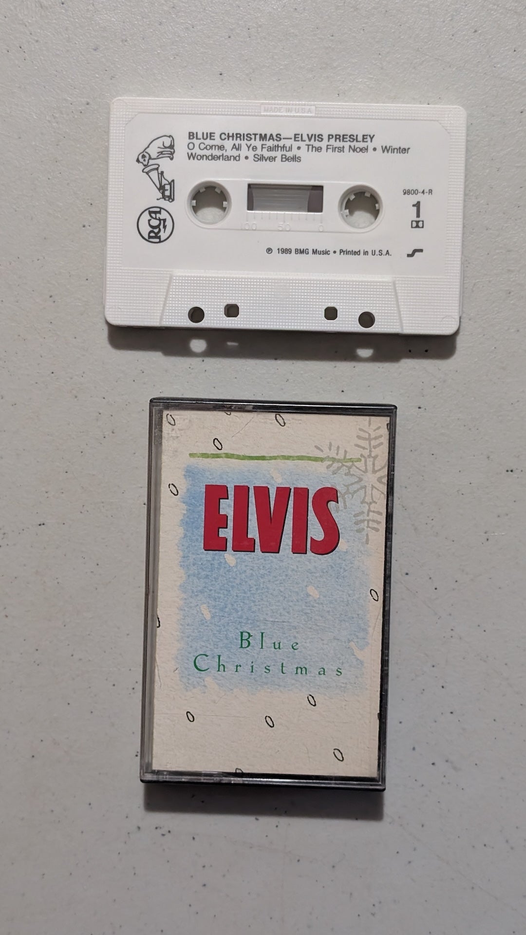 Elvis Presley - Blue Christmas (Holiday, Rock, Cassette Tape, 1989)