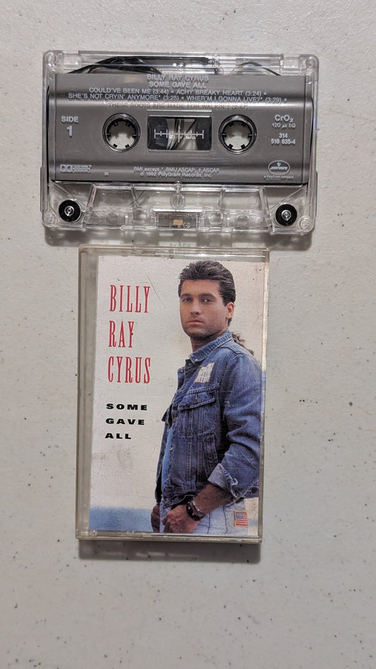 Billy Ray Cyrus - Some Gave All (Country, Cassette Tape, 1992)