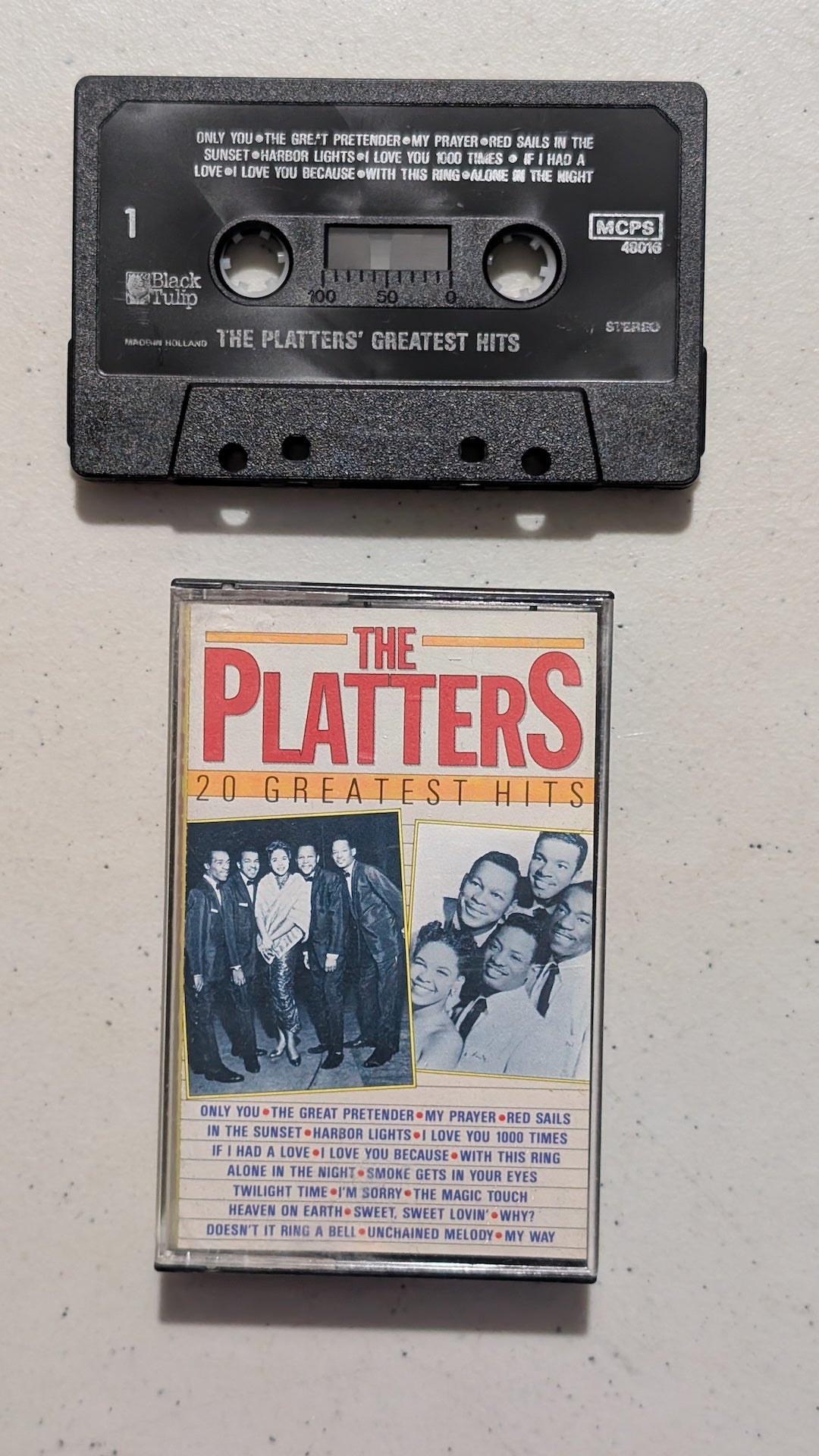 The Platters - 20 Greatest Hits (Doo-Wop, R&B, Cassette Tape, 1983)