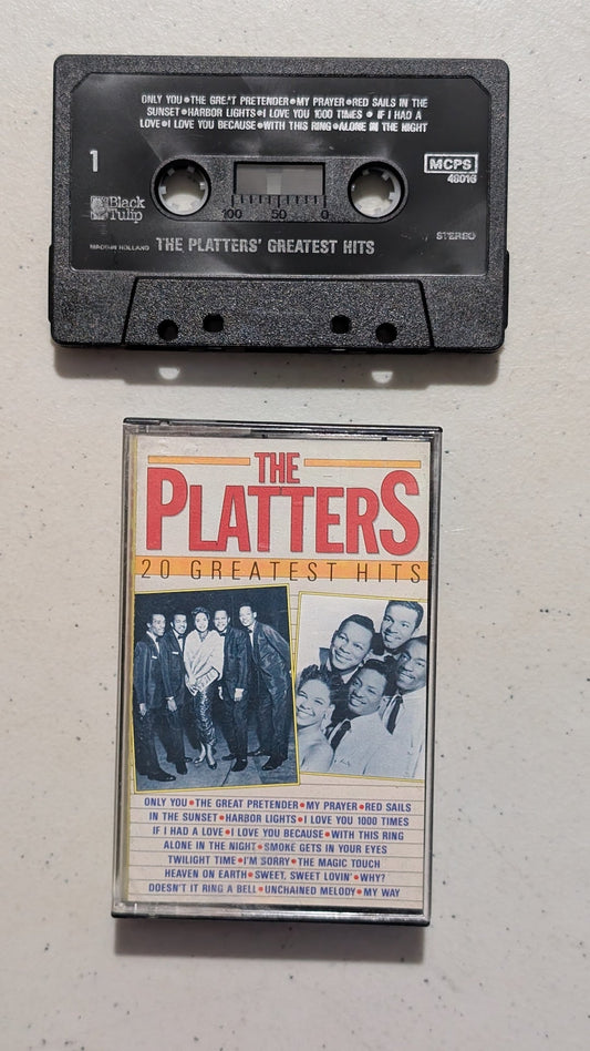 The Platters - 20 Greatest Hits (Doo-Wop, R&B, Cassette Tape, 1983)