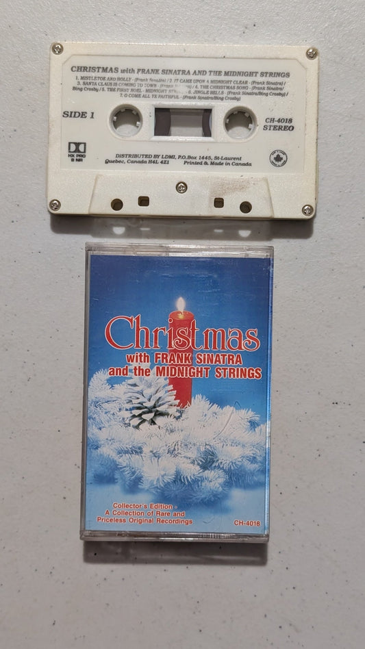 Frank Sinatra and The Midnight Strings - Christmas with Frank Sinatra and the Midnight Strings (Holiday, Easy Listening, Cassette Tape, 1984)