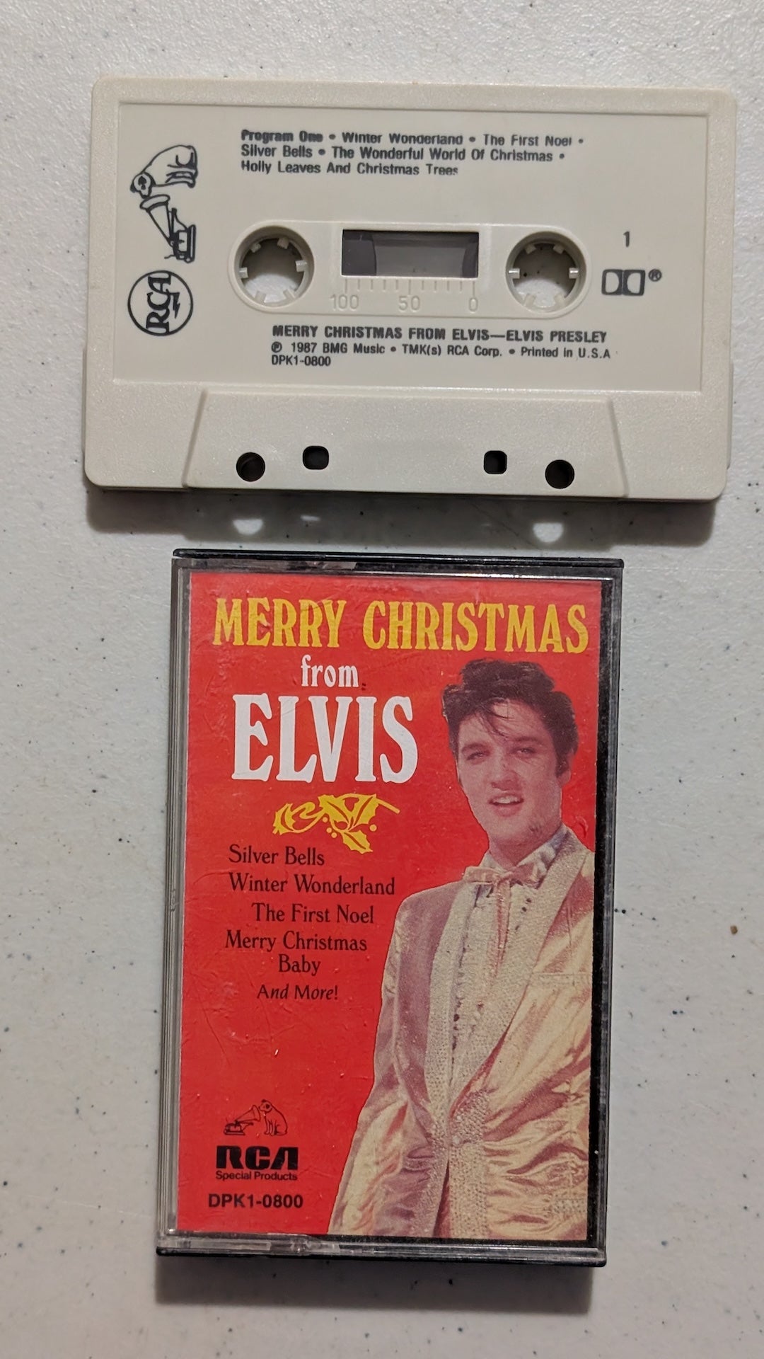 Elvis Presley - Merry Christmas from Elvis (Holiday, Rock, Cassette Tape, 1987)