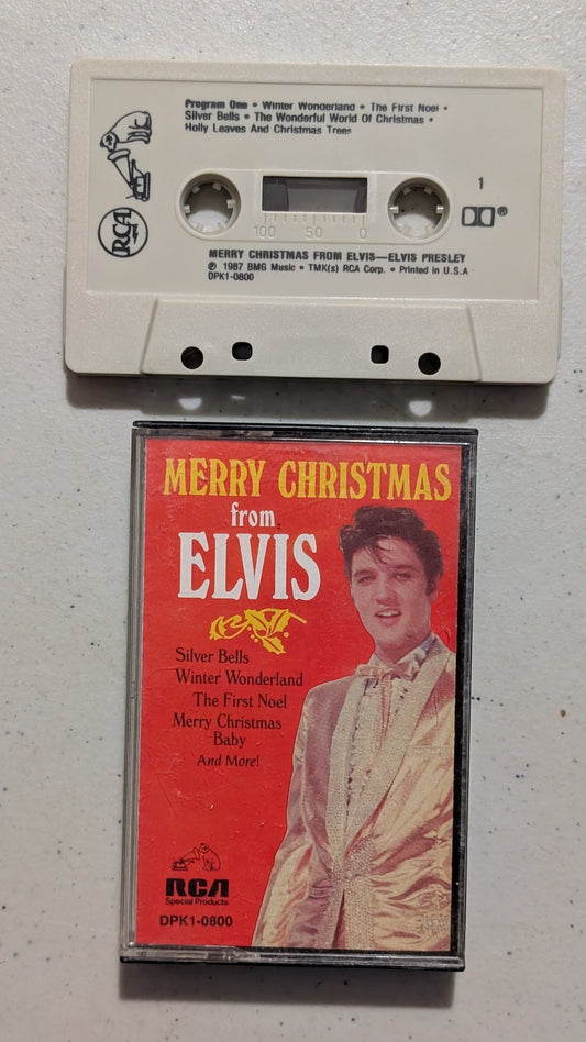 Elvis Presley - Merry Christmas from Elvis (Holiday, Rock, Cassette Tape, 1987)