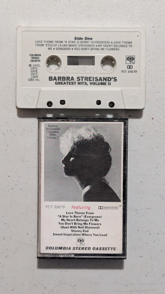 Barbra Streisand - Barbra Streisand's Greatest Hits, Volume II (Pop, Cassette Tape, 1978)