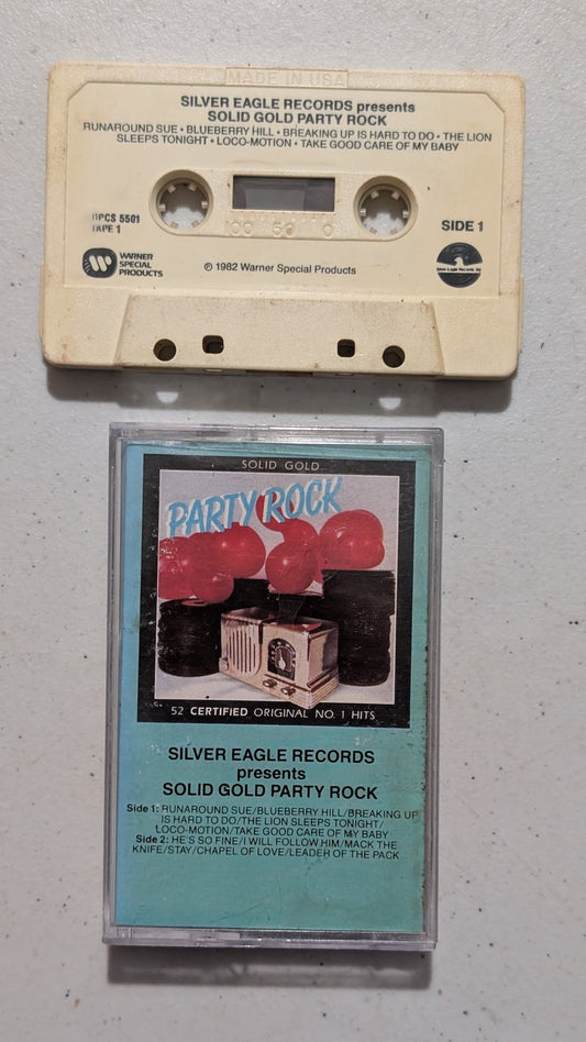 Various Artists - Solid Gold Party Rock (Rock & Roll, Cassette Tape, 1982)