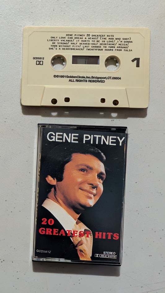 Gene Pitney - 20 Greatest Hits (Pop, Rock, Cassette Tape, 1991)