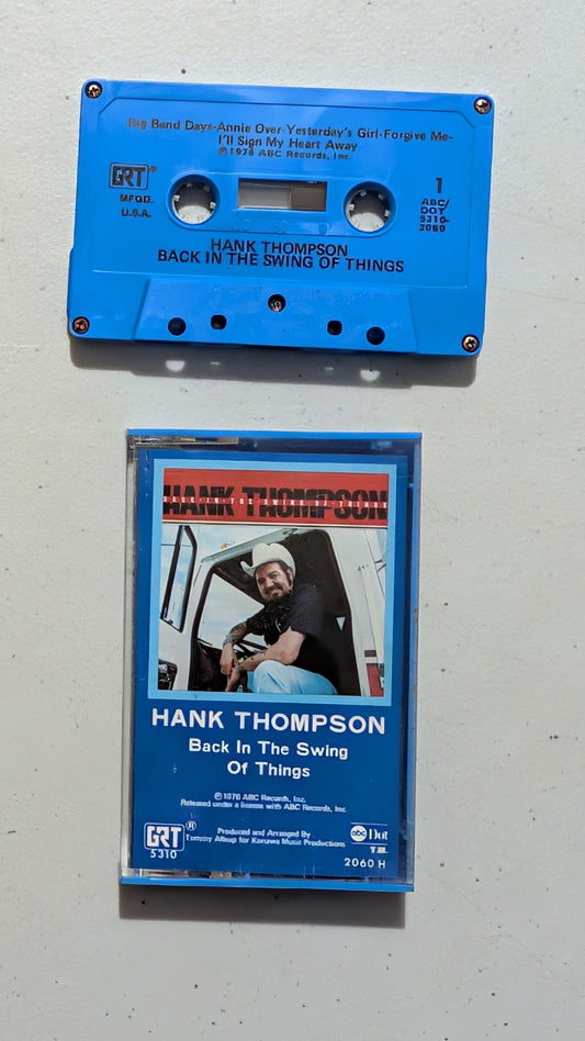 Hank Thompson - Back In The Swing Of Things (Country, Western Swing, Cassette Tape, 1976)