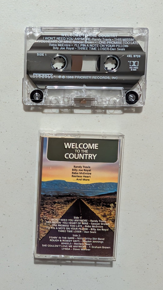 Various Artists - Welcome To The Country (Country, Cassette Tape, 1988)