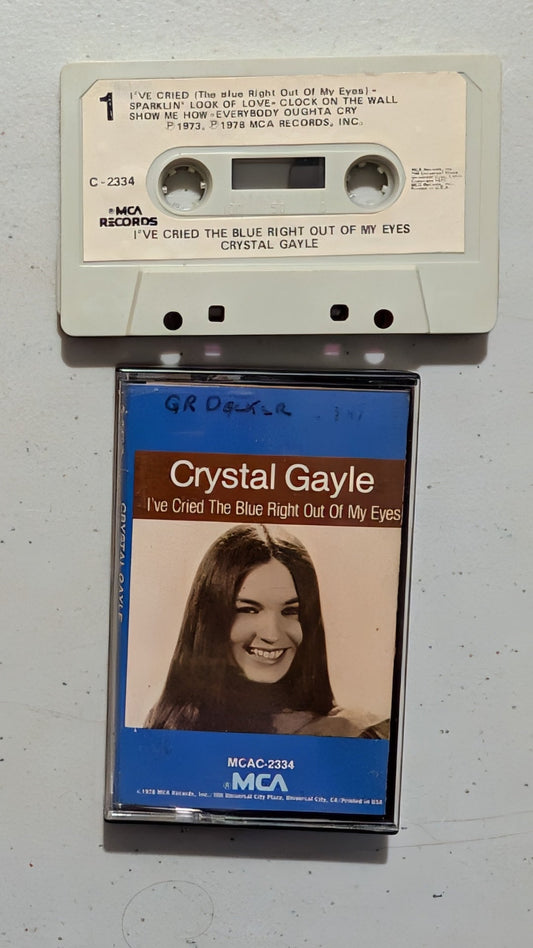 Crystal Gayle - I've Cried The Blue Right Out Of My Eyes (Country, Cassette Tape, 1978)
