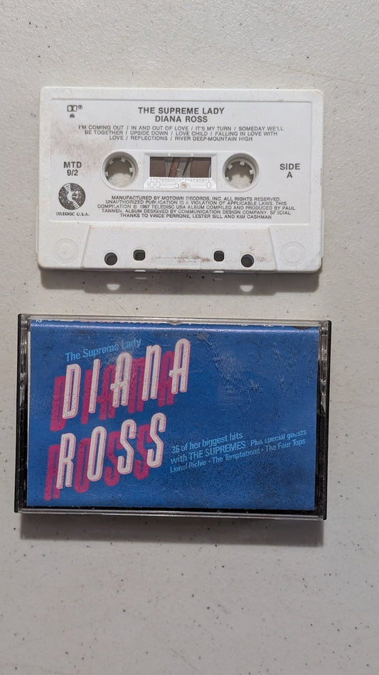 Diana Ross - The Supreme Lady Casette Two (R&B, Soul, Pop, Cassette Tape, 1987)
