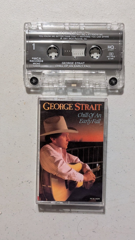 George Strait - Chill Of An Early Fall (Country, Cassette Tape, 1991)