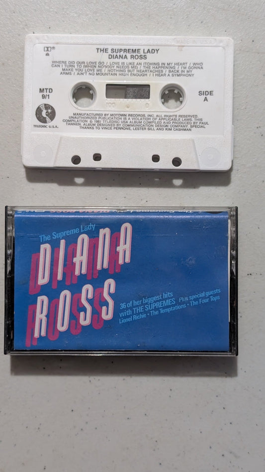 Diana Ross - The Supreme Lady Cassette One (R&B, Soul, Pop, Cassette Tape, 1987)