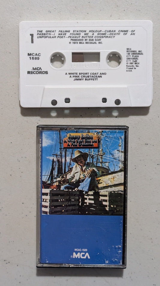 Jimmy Buffett - A White Sport Coat and a Pink Crustacean (Country, Folk, Rock, Cassette Tape, 1973)