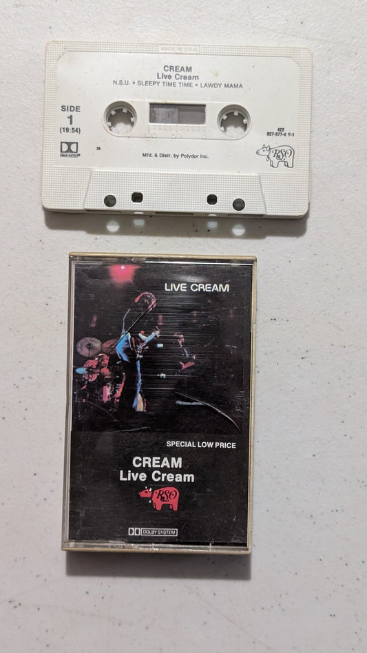 Cream - Live Cream (Blues Rock, Psychedelic Rock, Cassette Tape, 1970)