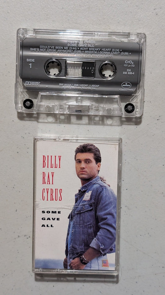 Billy Ray Cyrus - Some Gave All (Country Cassette Tape, 1992)