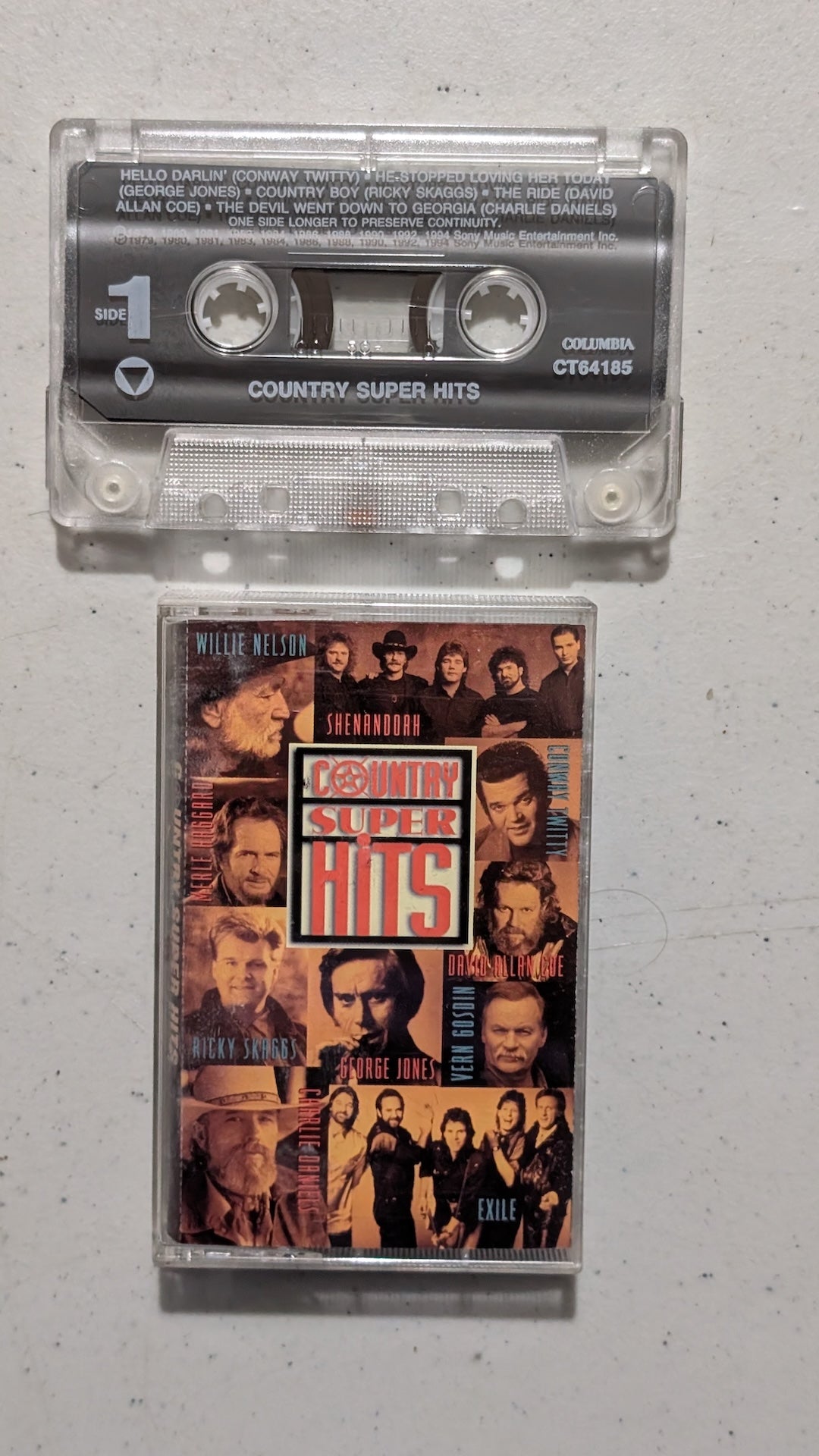Various Artists - Country Super Hits (Country, Cassette Tape, 1993)