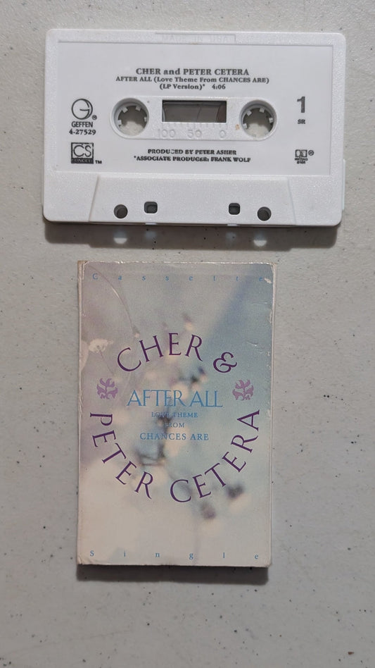 Cher and Peter Cetera - After All (Pop, Adult Contemporary, Cassette Single, 1989)