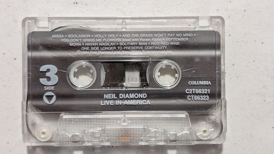 Neil Diamond - Live in America sides 3&4 (Pop, Rock, Cassette Tape, 1994)