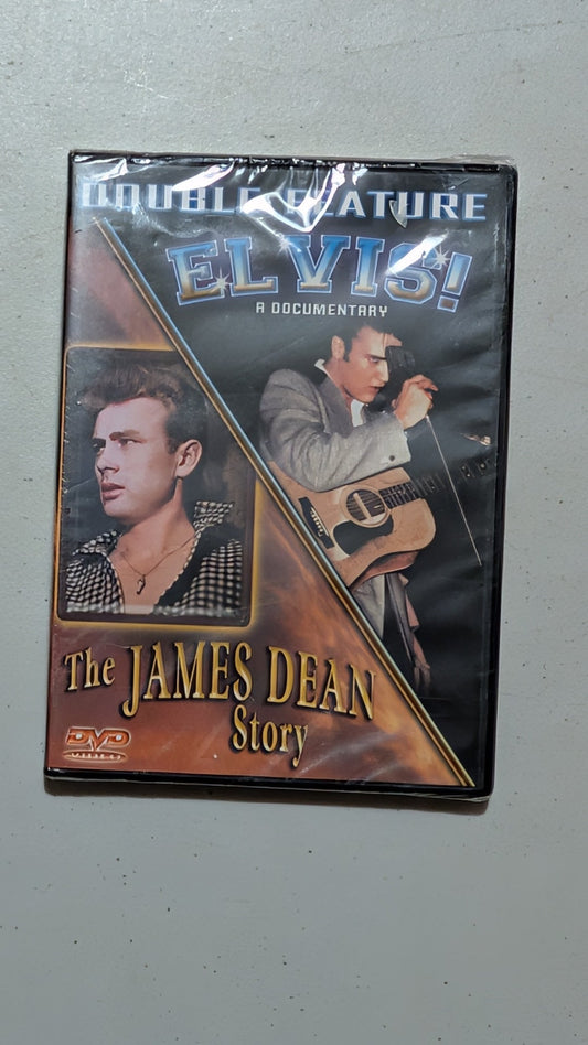 Elvis! A Documentary / The James Dean Story from Unknown - 2000s Media (DVD Case, Plastic DVD, Film Memorabilia, Black, Brown, Gold, Collectable, Vintage, Original)