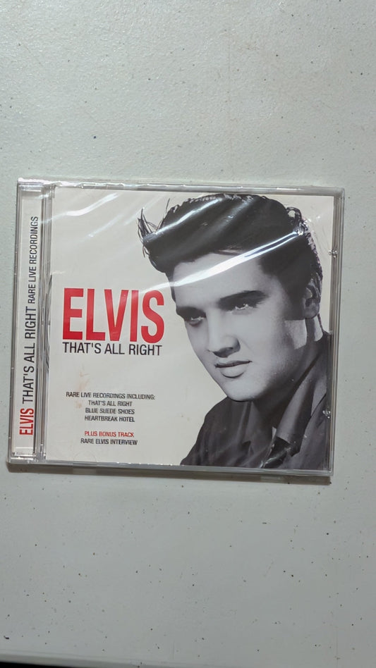 Elvis - That's All Right (Rare Live Recordings) from Unknown - 2000s Media (CD Case, Plastic, Paper CD, Music Memorabilia, White, Red, Black, Collectable, Vintage, Original)