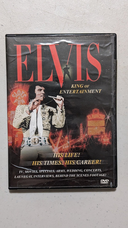 Elvis: King of Entertainment from Unknown - 2000s Media (DVD Case, Plastic DVD, Film Memorabilia, Black, Red, Collectable, Vintage, Original)