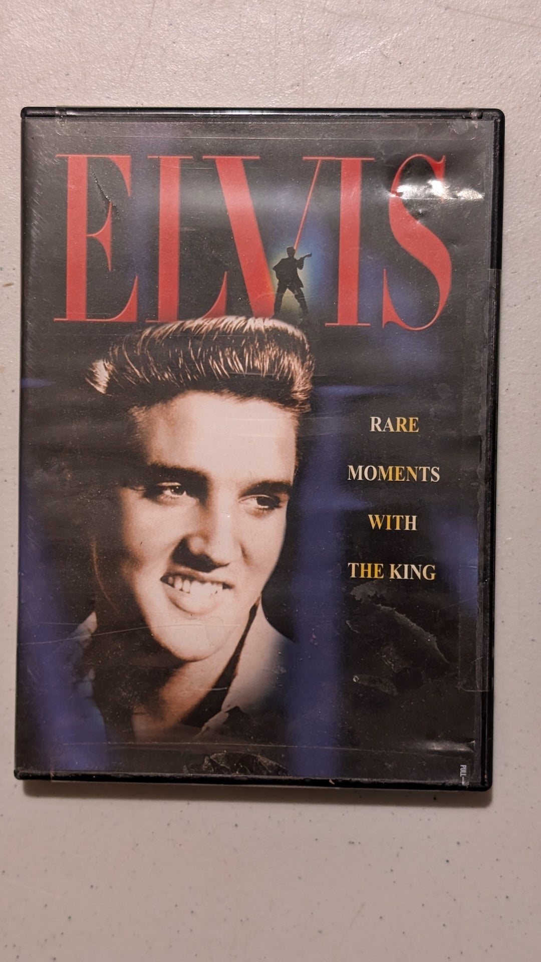 Elvis: Rare Moments with The King from Unknown - 2000s Media (Plastic, Paper DVD, Film Memorabilia, Pop Culture, Black, Red, Yellow, White, Collectable, Vintage, Original)