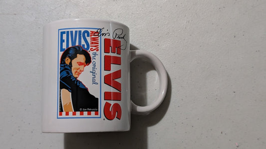 Elvis Always the Original Mug from E.P.E. Inc. - 1998 Housewares (Ceramic Mug, Pop Art, Retro, White, Blue, Red, Black, Collectable, Vintage, Original)