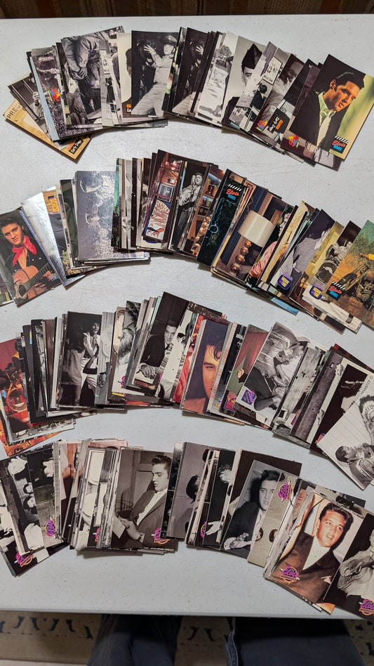 The Elvis Collection - Series One & Two Lot from The River Group - 1992 Collectibles (Card Stock Trading Card Lot, 1990s Nostalgia, Pop Culture, Multicolor, Collectable, Vintage, Original)