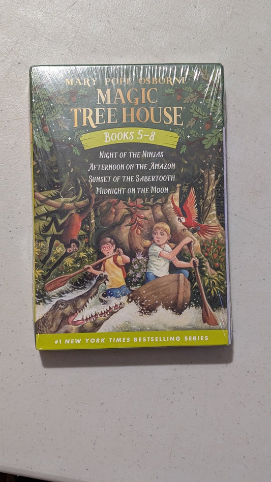 Magic Tree House, Books 5-8 by Mary Pope Osborne (Children's Fiction, Fantasy, 2000)