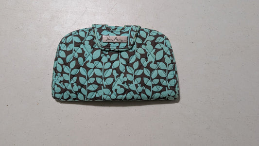 Disney Turn-lock Wallet Wallet from Vera Bradley - 2010 Accessory (Quilted Cotton Wallet, Leaves, Turquoise, Brown)
