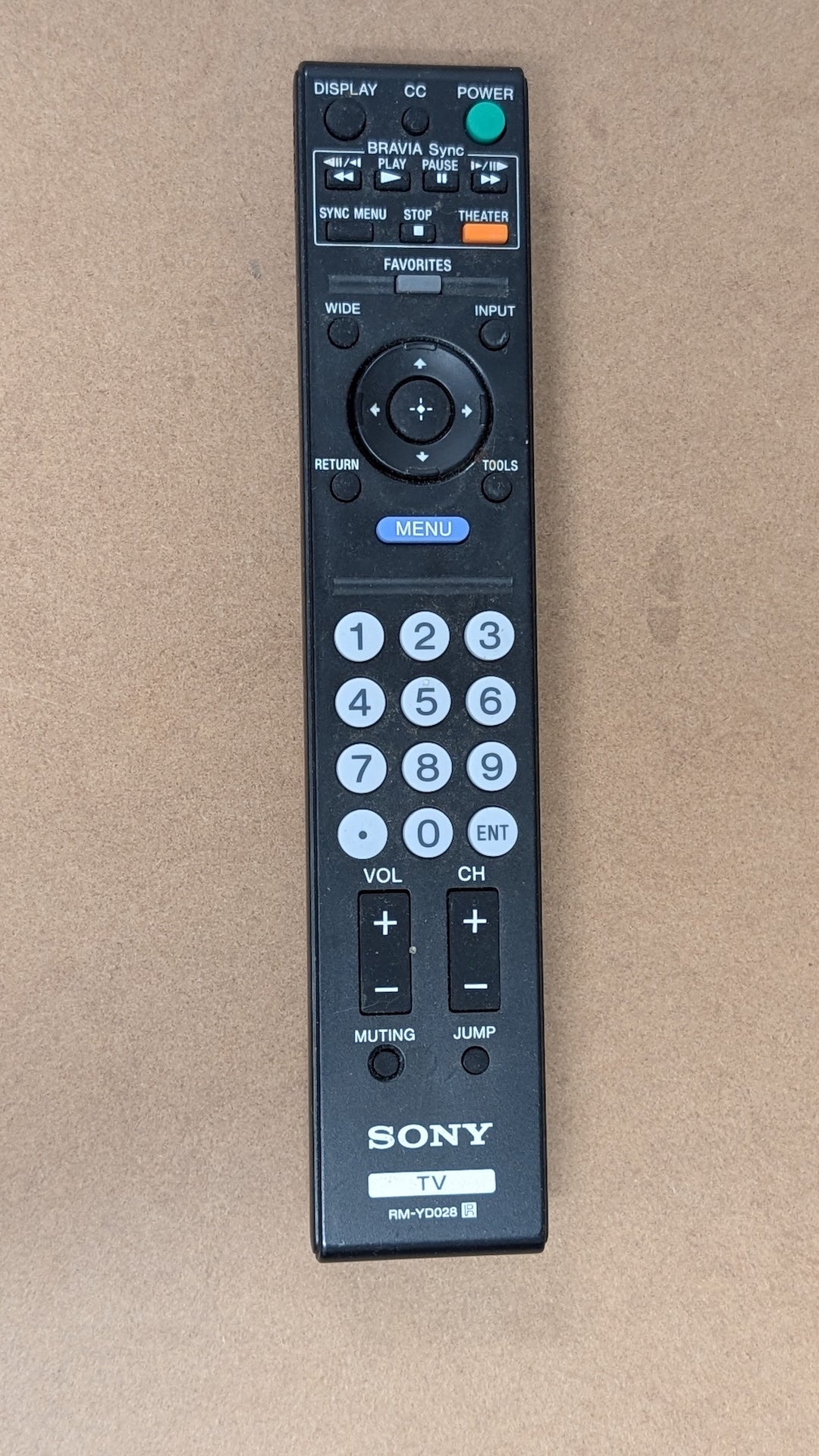 RM-YD028 from Sony - 2000s Electronics > Accessories > Remote Controls (Plastic, Rubber TV Remote, Modern, Utilitarian, Black)