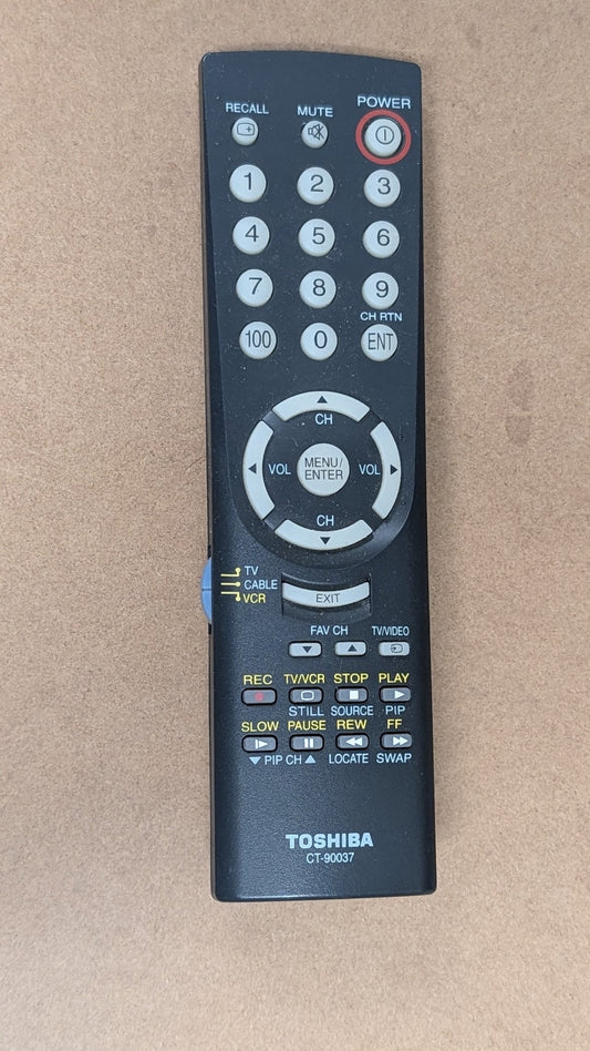 CT-90037 from Toshiba - 2000s Electronics > Accessories > Remote Controls (Plastic, Rubber Universal Remote, Utilitarian, Black)