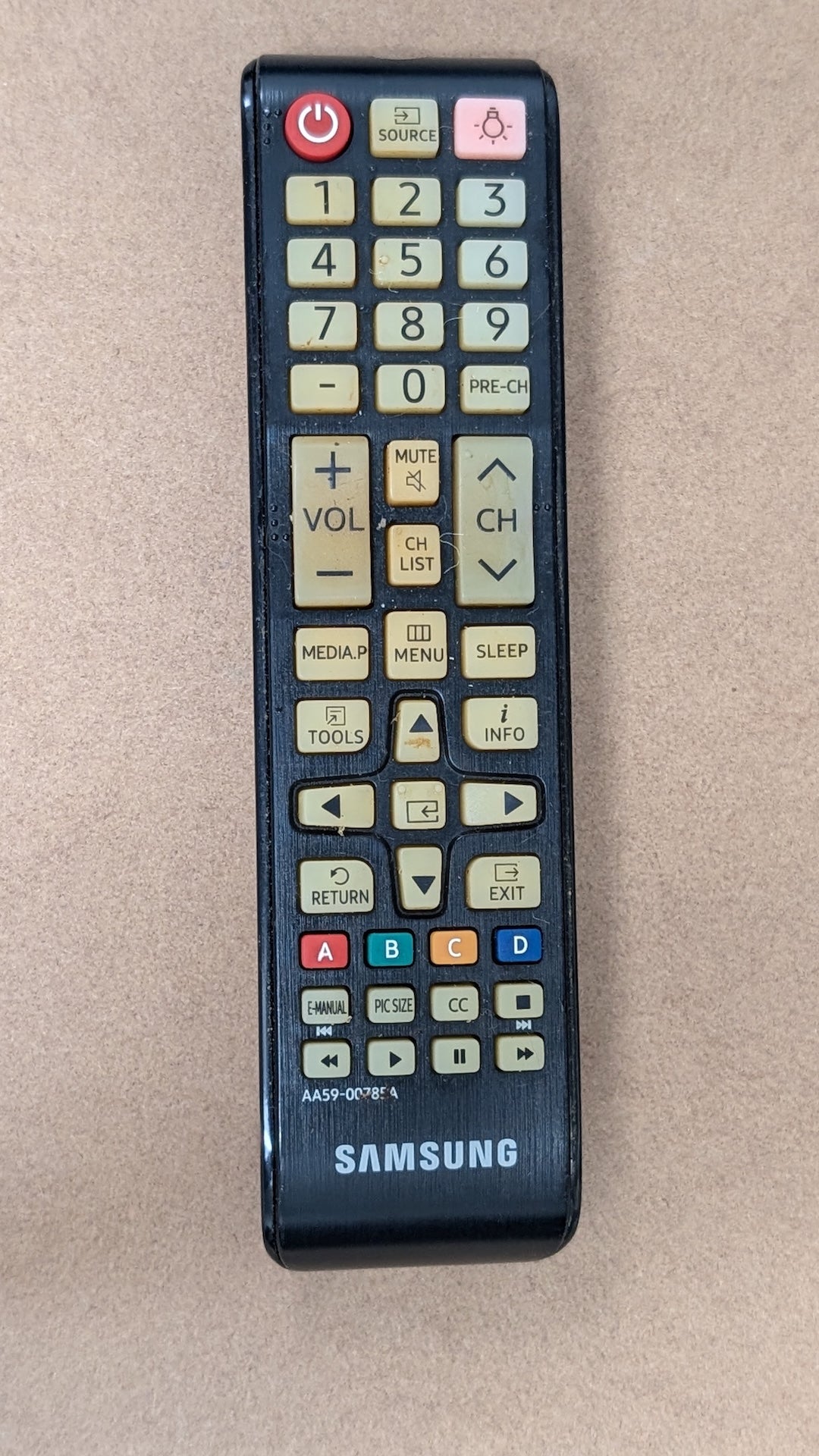 AA59-00784A from Samsung - 2010s Electronics > Accessories > Remote Controls (Plastic, Rubber TV Remote, Modern, Utilitarian, Black)