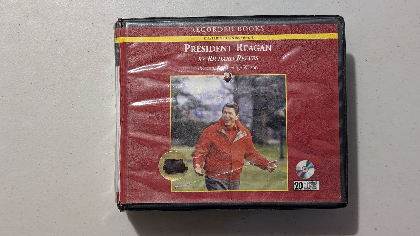 President Reagan: The Role of a Lifetime by Richard Reeves (Biography, History, Audiobook on CD, 2005, Former Library Book)