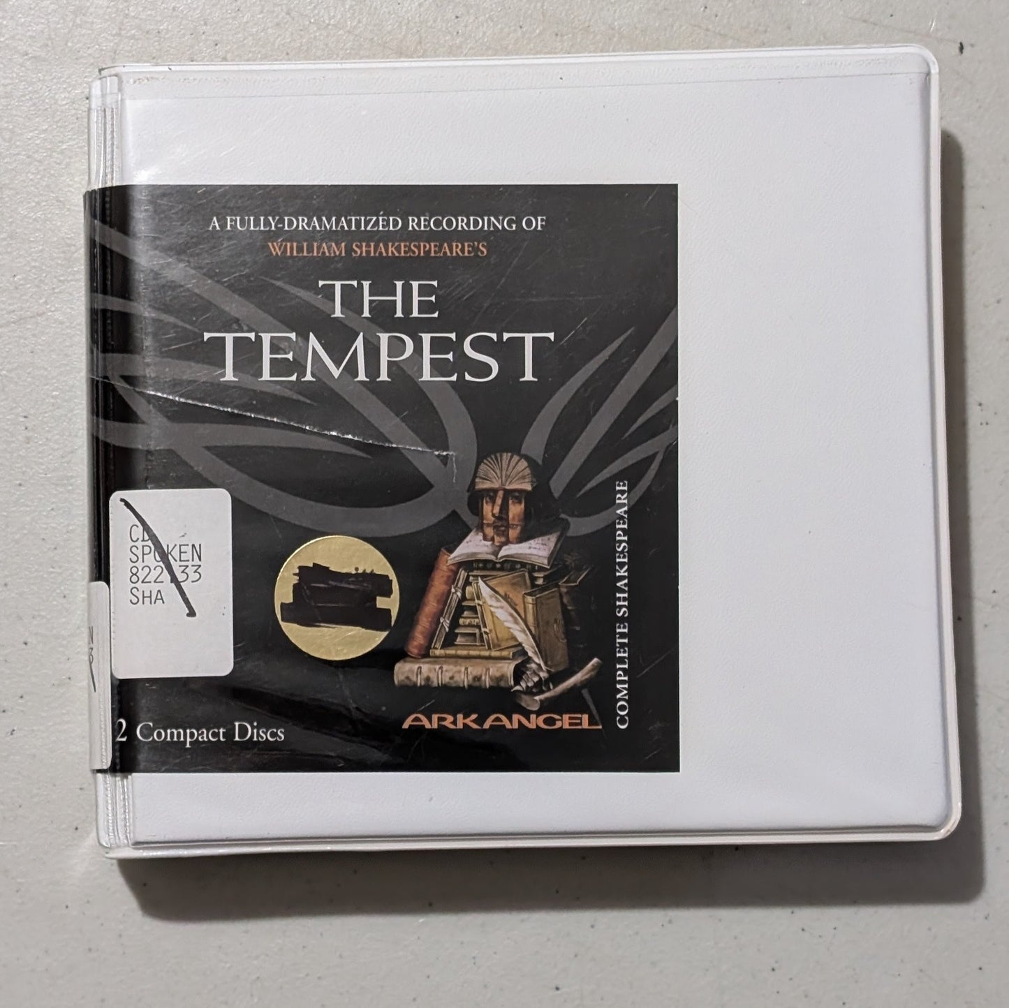 William Shakespeare's The Tempest by William Shakespeare (Play, Fantasy, Audiobook on CD, c. 1611, Former Library Book)