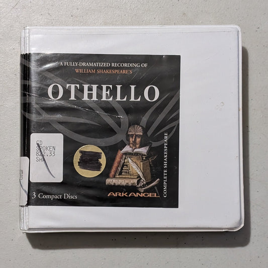 William Shakespeare's Othello by William Shakespeare (Play, Tragedy, Audiobook on CD, c. 1603, Former Library Book)