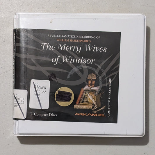 William Shakespeare's The Merry Wives of Windsor by William Shakespeare (Play, Comedy, Audiobook on CD, c. 1597, Former Library Book)