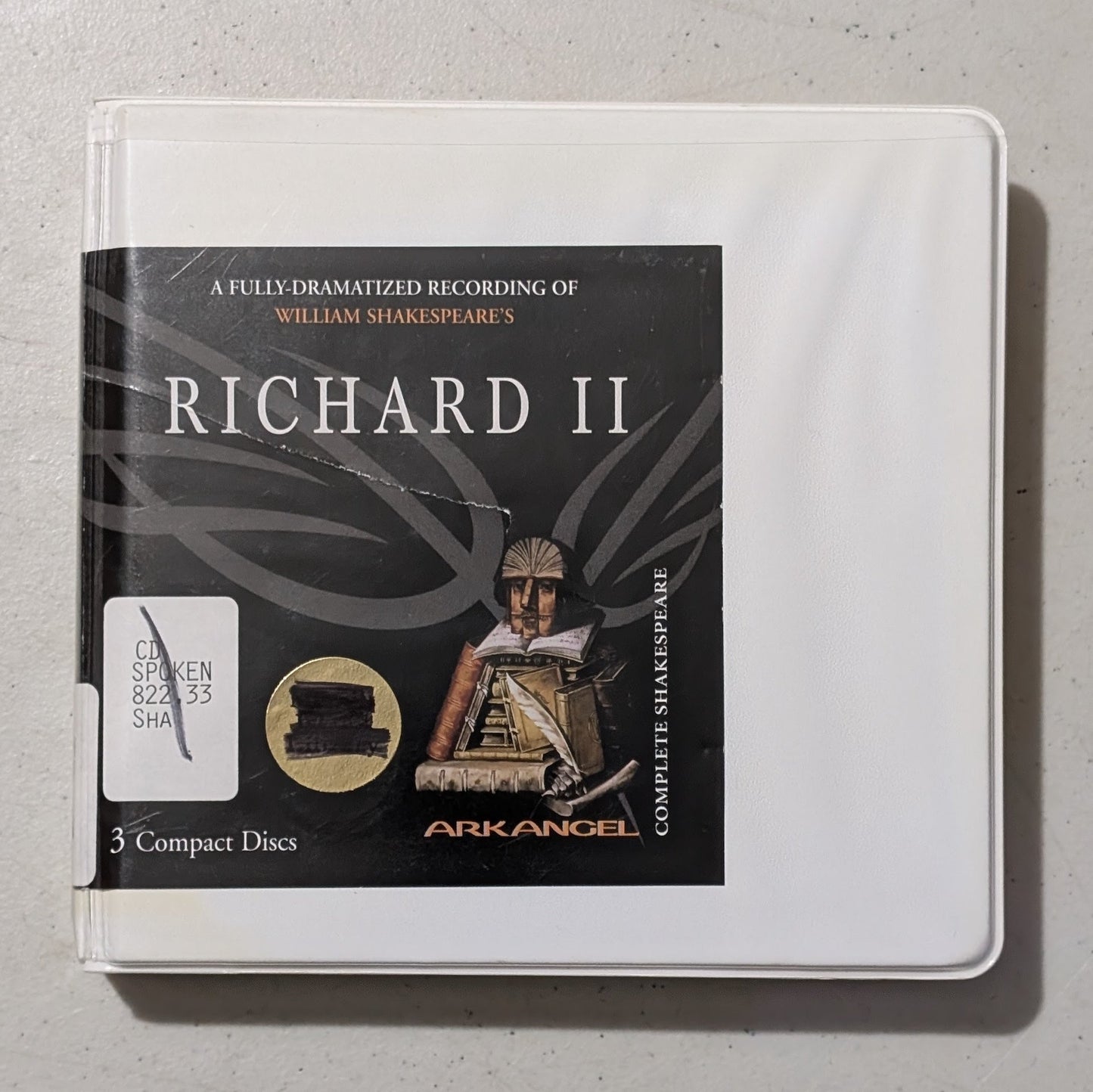 William Shakespeare's Richard II by William Shakespeare (Play, History, Audiobook on CD, c. 1595, Former Library Book)