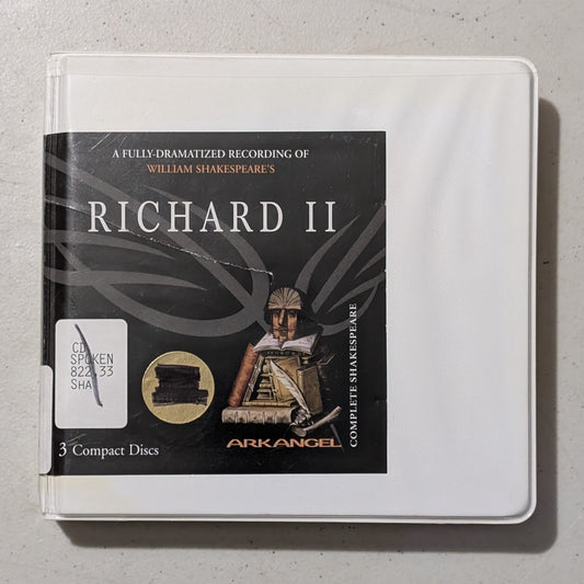 William Shakespeare's Richard II by William Shakespeare (Play, History, Audiobook on CD, c. 1595, Former Library Book)