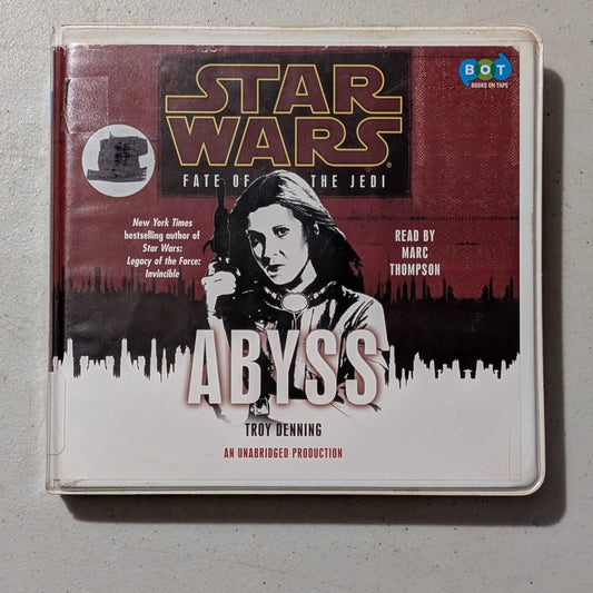 Star Wars: Fate of the Jedi - Abyss by Troy Denning (Sci-Fi, Star Wars, Audiobook on CD, 2009, Former Library Book)