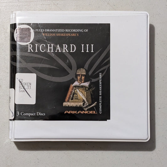 William Shakespeare's Richard III by William Shakespeare (Play, History, Audiobook on CD, c. 1592, Former Library Book)