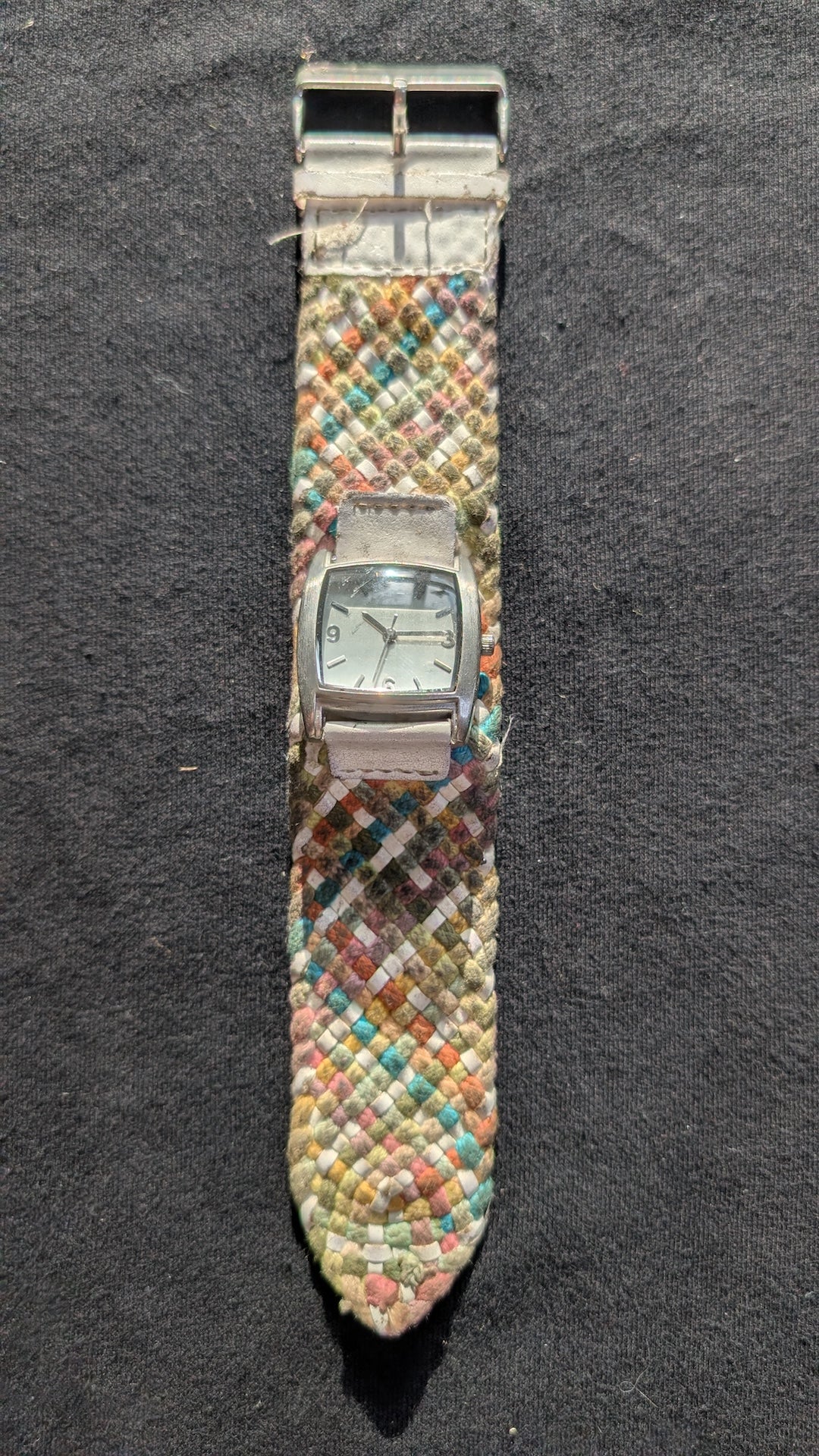 Women's Fashion Watch Wide Woven Fabric Strap Colorful Boho Style