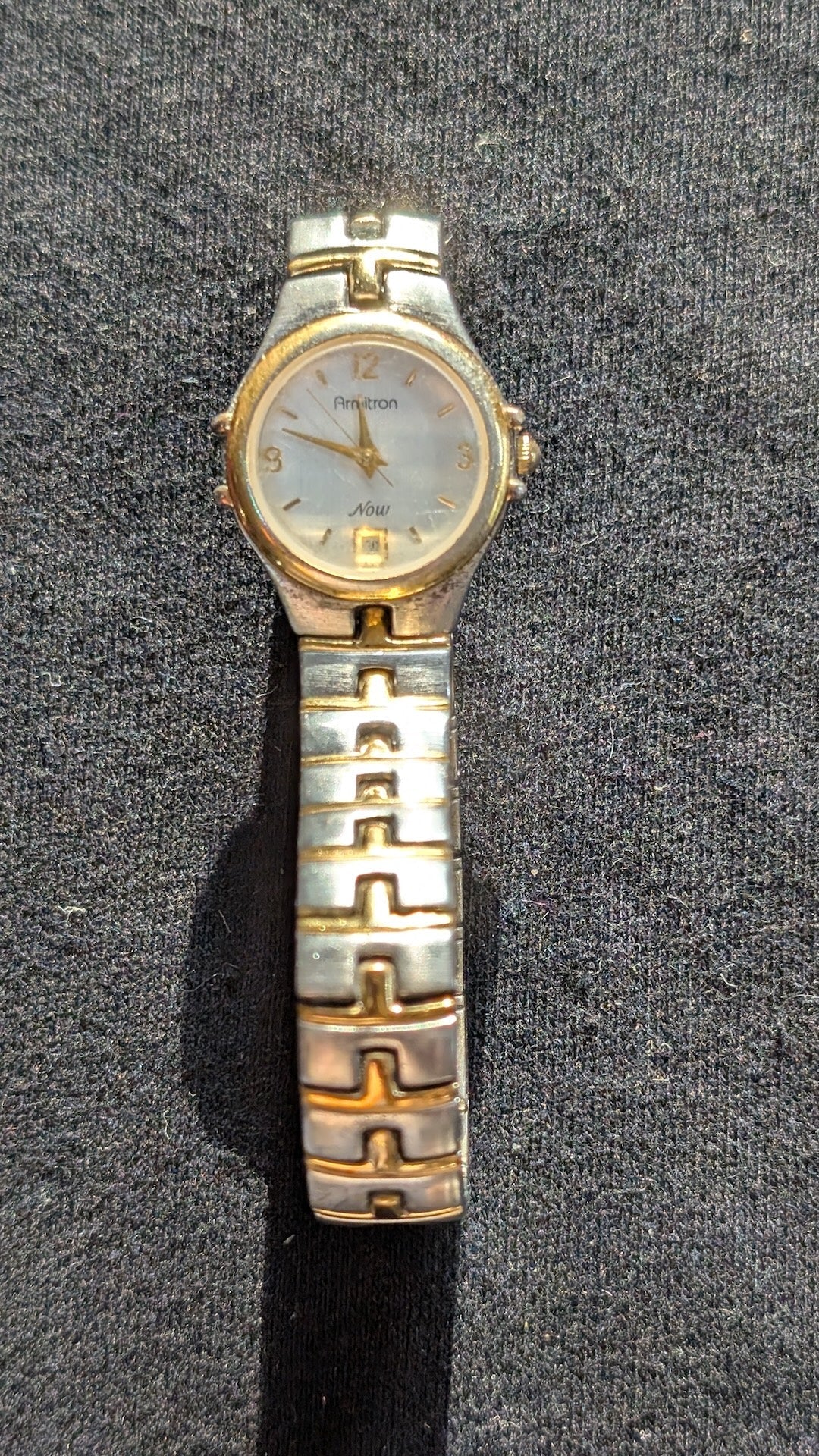 Women's Armitron Now Watch Two-Tone Bracelet Mother of Pearl Dial
