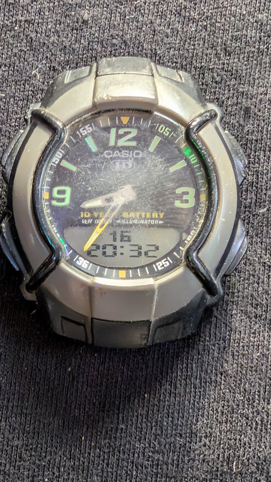 Casio Men's Ana-Digi Watch 10-Year Battery WR 100M (Untested)