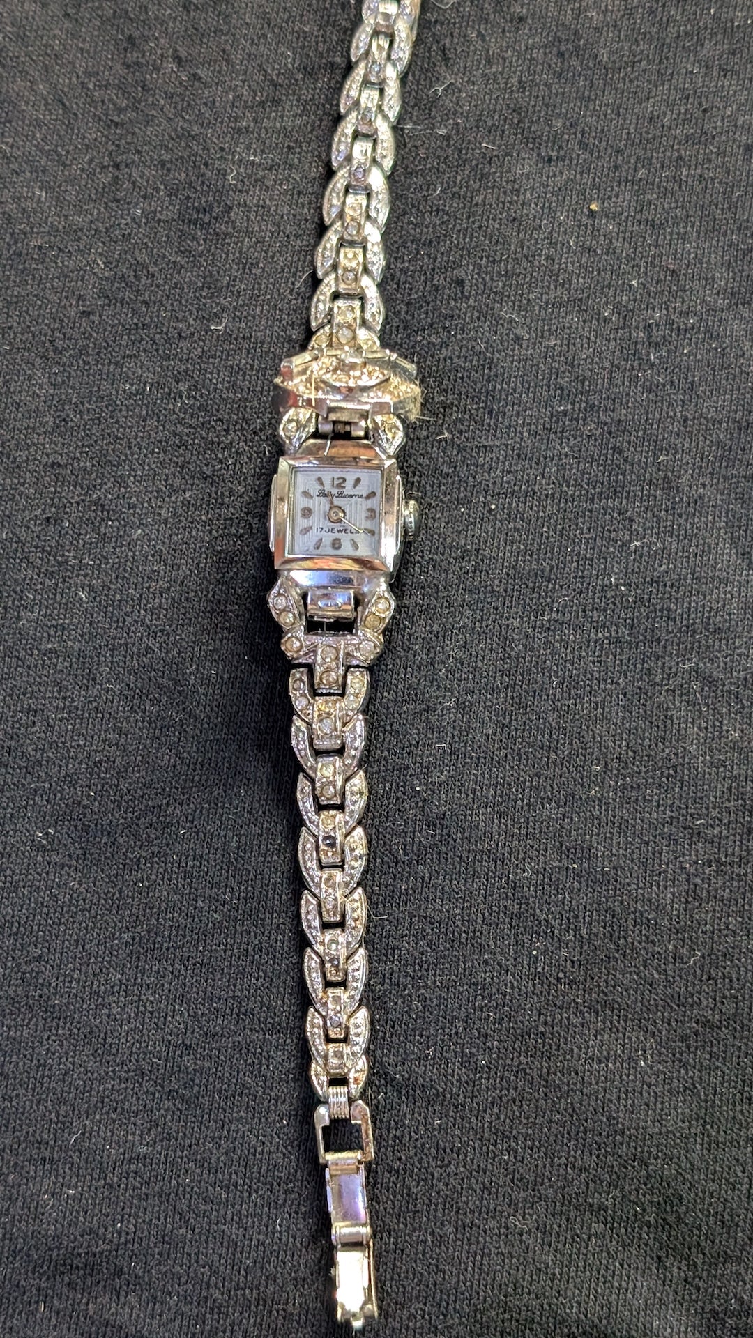 Women's Lucerne Quartz Watch Silver-Tone Rhinestone Bracelet (Untested)