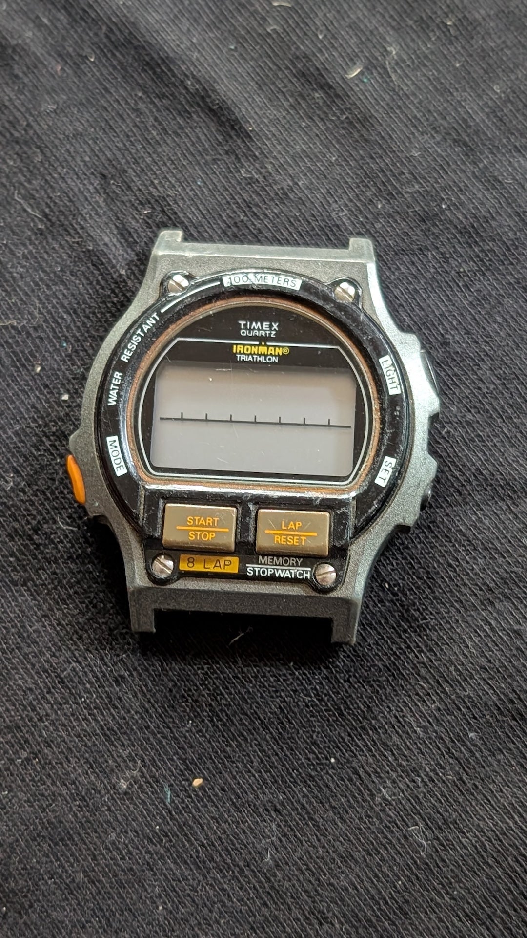 Vintage Timex Ironman Triathlon Watch Head 8-Lap 100M (For Parts/Repair)
