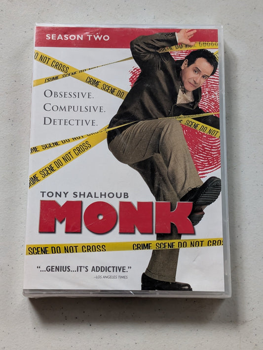 Monk, Season Two (DVD, 2003, Not Rated) Tony Shalhoub, Bitty Schram, Ted Levine